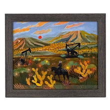 Load image into Gallery viewer, Cowgirl &amp; Pumpjacks Landscape Print