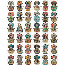 Load image into Gallery viewer, Ten Years Told Cowgirls Collage Print