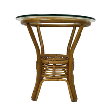 Load image into Gallery viewer, Round Rattan End Table