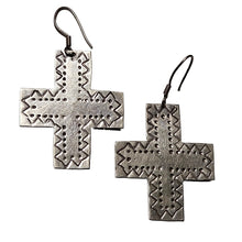 Load image into Gallery viewer, Sterling Cross Earrings