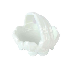 Milk Glass Flower Bowl