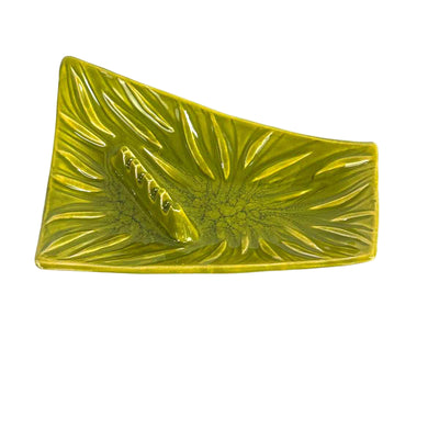 Groovy Green Pottery Ashtray