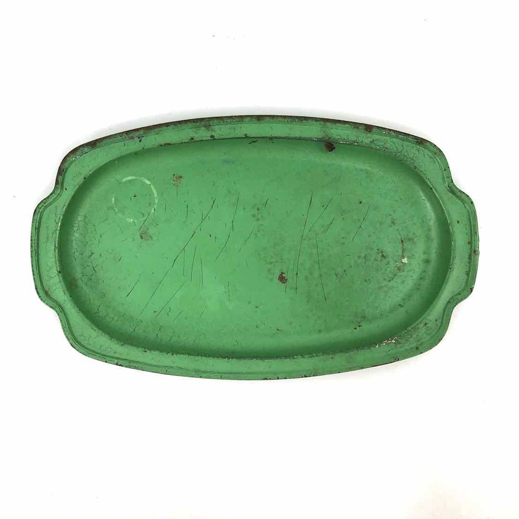 Green Metal Tray