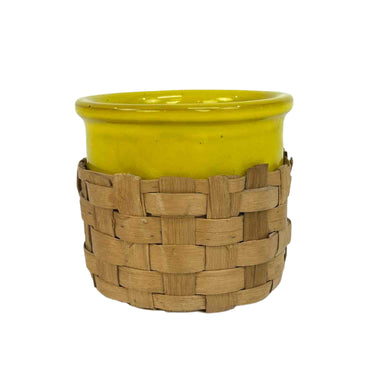 Italian Pottery Basket Planter