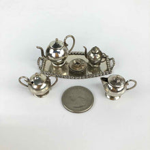 Load image into Gallery viewer, Sterling Silver Dollhouse Tea Set