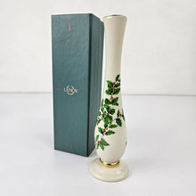 Load image into Gallery viewer, Holly Leaves Holiday Bud Vase