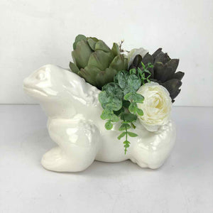 Pottery Toad Planter