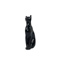 Load image into Gallery viewer, Black Crystal Cat Sculpture