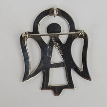 Load image into Gallery viewer, Cutout Angel Sterling Brooch