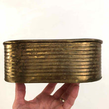 Load image into Gallery viewer, Ribbed Brass Planter