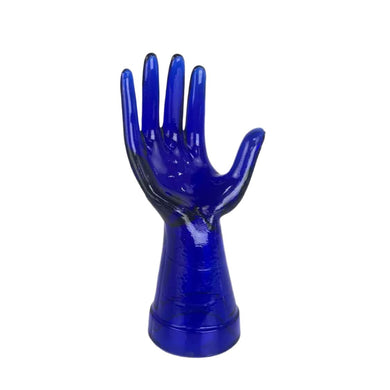 Cobalt Blue Glass Hand