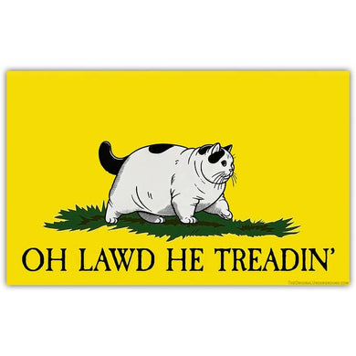Oh Lawd He Treadin Sticker