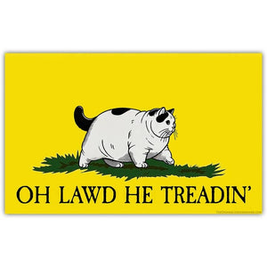 Oh Lawd He Treadin Sticker