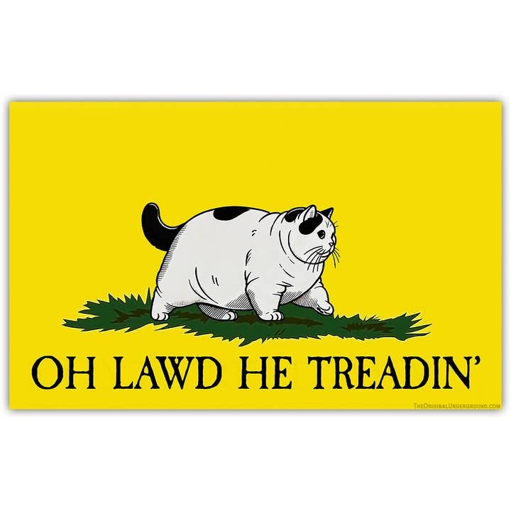 Oh Lawd He Treadin Sticker