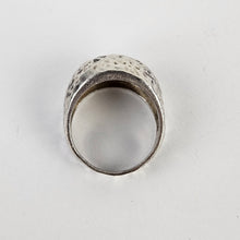 Load image into Gallery viewer, Hammered Sterling Dome Ring