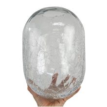 Load image into Gallery viewer, Clear Crackle Glass Vase