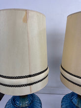 Load image into Gallery viewer, Huge Blue Glass Lamps