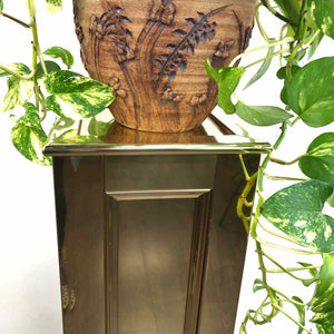 Beveled Brass Pedestal