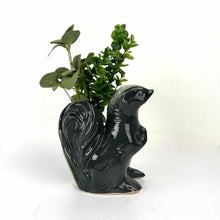 Load image into Gallery viewer, Vintage Pottery Skunk Planter