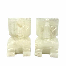Load image into Gallery viewer, Aztec Figures Onyx Bookends
