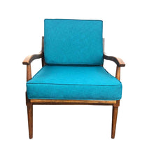 Load image into Gallery viewer, Mid-Century Teal Wooden Chair