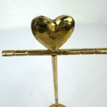 Load image into Gallery viewer, Brass Heart Jewelry Stand