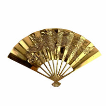 Load image into Gallery viewer, Brass Dragon Fan Wall Hanging