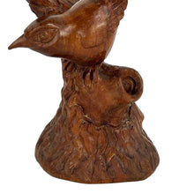 Load image into Gallery viewer, Carved Wooden Bird on Branch