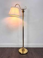 Load image into Gallery viewer, Gold Gooseneck Floor Lamp