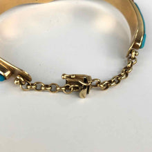 Load image into Gallery viewer, Gold, Turquoise &amp; Coral Bracelet