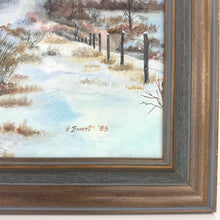Load image into Gallery viewer, Winter Train Landscape Painting