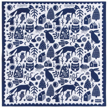 Load image into Gallery viewer, Navy &amp; White Timber Bandana