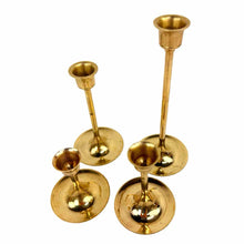 Load image into Gallery viewer, 4 Brass Candleholders