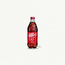 Load image into Gallery viewer, Dr. Pepper Miniature Watercolor Print