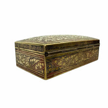 Load image into Gallery viewer, Engraved Brass Peacock Box