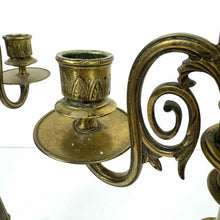 Load image into Gallery viewer, Brass Claw Foot Candleholders