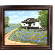 Load image into Gallery viewer, Bluebonnet Farmhouse Painting