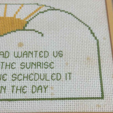 Load image into Gallery viewer, See the Sunrise Cross Stitch
