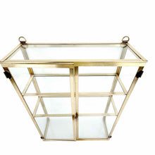 Load image into Gallery viewer, Brass &amp; Glass Display Case