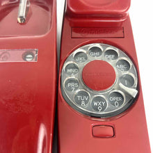 Load image into Gallery viewer, Red 1970s Landline Phone