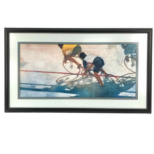 Load image into Gallery viewer, Road Cycling Lithograph Print
