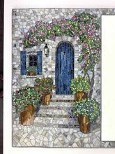 Load image into Gallery viewer, Blue Door Mosaic Mirror