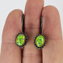 Load image into Gallery viewer, Jelly Opal &amp; Sterling Earrings