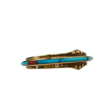 Load image into Gallery viewer, Gold, Turquoise &amp; Coral Bracelet