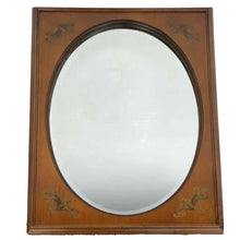 Load image into Gallery viewer, Oval Wooden Framed Mirror