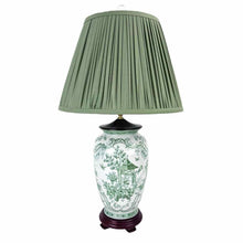 Load image into Gallery viewer, Green &amp; White Asian Lamp