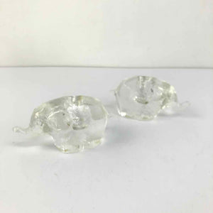 Crystal Elephant Candleholders