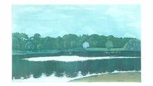 Load image into Gallery viewer, Pink House With Lake Print
