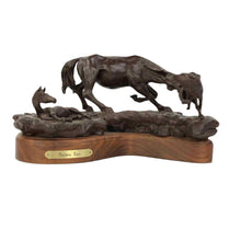 Load image into Gallery viewer, Bronze Horses Sculpture