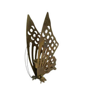 Brass Butterfly Candleholder